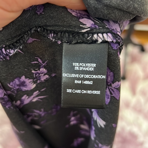 Torrid Floral Satin Lace Trim Cami Size 00 - Picture 11 of 11